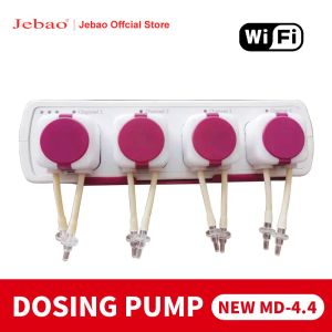 Purificateurs Jebao Jecod Pompe à eau filtre Auto Dosage Pumpautomatic Marine Reef Doser MD4.4 Contrôle WiFi 12V 3W 9W Aquariums Accessoires