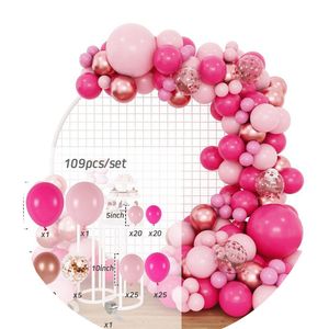 Kits de guirlande de ballons papillon rose violet pour anniversaire baby shower mariage Balloon Arch Garland Kit décorations de fête ballons 2434