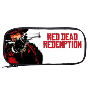 Game des sacs à main Red Dead Redemption Cur à crayon boîte à crayon école pour enfants à grande capacité scolaire fournit la papeterie pochette garçons