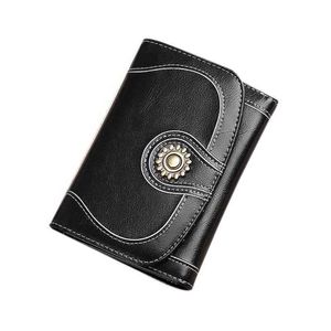 Porte-monnaie Sendefn en cuir fendu porte-monnaie pour femmes femme sac à main dames petite pochette rétro marque Design porte-carte