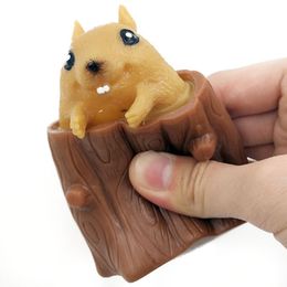 Fidget Toy Flying Mouses Cup Squeeze Whole Person Antistress Evil Squirrel Mini Mouse Hand Toys pour enfants adultes