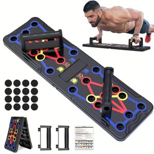 Soportes para flexiones Tabla de flexiones 20 en 1 Ponte en forma Tono Músculos del pecho Equipo de ejercicio multifuncional plegable Fitness Deportes Gimnasio Kit de entrenamiento 230906