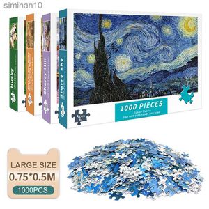 Puzzles pour Adultes 1000 Pièces Puzzles en Papier Éducatifs Décompression Intellectuelle DIY Grand Puzzle Jeu Jouets Cadeau L230518