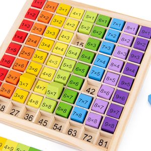 Puzzles Montessori Educational Math Toys for Kids Children Baby 99 Multiplication Table Arithmetic Teaching Aids 230605