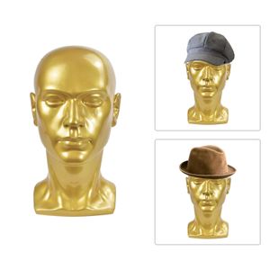 PVC Male Mannequin Head for Display Wig Hat Glasses Bijoux Moule Show Stand Model Cosmétologie Mode Modèle Tête