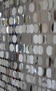 Cortina de la puerta de lentejuelas de PVC Suministros de fiesta festiva decoración del hogar de interior adornos de colgante de plata 21071218445558