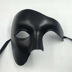 PVC Steampunk Phantom Masquerade Cosplay Mask Plastic Half Face Men Women Punk Carnival Costume Props 220715gx