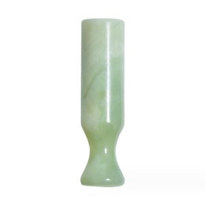 Cool Coloré Naturel Jade Pierres Précieuses Tuyaux Tube One Hitter Portable Bong Herbe Tabac Fumer Porte-Cigarette Pipe À Main Filtre Embouchure Catcher Dégustateur Chauve-Souris Conseils