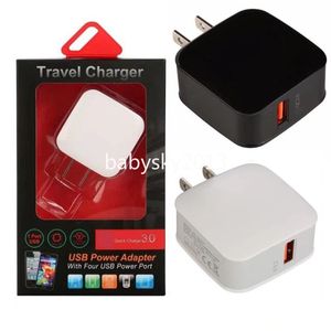 QC3.0 rápido rápido Eu EE. UU. AC cargador de pared de viaje para el hogar adaptador de corriente de 18W para ipad 2 3 4 iphone 15 13 14 samsung b1