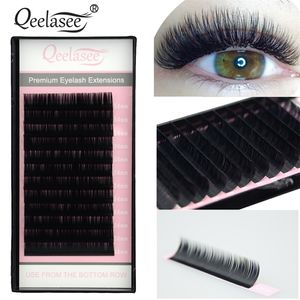 Qeelasee Extensions de faux cils professionnels vison cils individuels fournitures maquiagem cilios volume ventilateur cils en gros 220524