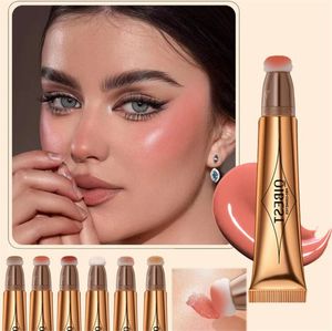 QIBEST stylo de maquillage multifonctionnel Blush stylo réparateur haute brillance nacré fines paillettes mat éclaircit naturellement le maquillage du visage