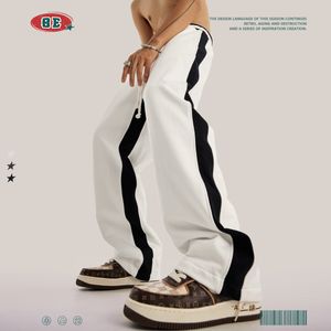 Qiu Dong Optimum Wear Loose Bump Color Restauración de formas antiguas Straight Canister Pantalones anchos