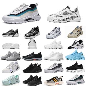 QJFG verano hombres zapatos casual correr cómodo malla transpirable sólido negro gris oscuro beige mujeres accesorios buena calidad deporte moda zapato para caminar 2