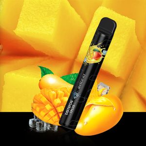 Pod Vape Jetable e Cigarette Puff Bars 800 20mg Fraise Kiwi Passion Goyave Énergie Myrtille Pastèque Saveurs Glacées