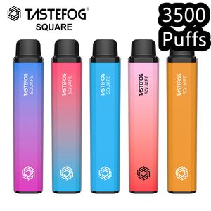 QK Tastefog Vape Vaper 3500 barras de soplo desechables con batería recargable para el mercado de EE. UU. AU Blueberry Bubblegum Gummy Bear Premium 10 sabores mixtos Bobina de malla