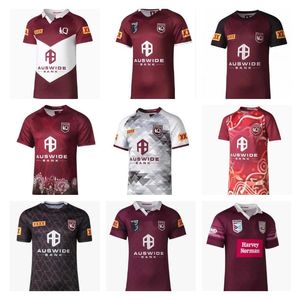 Swim Wear QLD Maroons INDIGENOUS 2023 2024 camiseta de rugby Australia QUEENSLAND ESTADO DE ORIGEN NSW BLUES camiseta de entrenamiento en casa