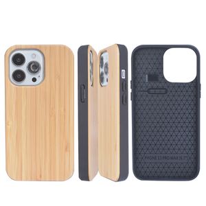 Qm3c, venta de fábrica, fundas de teléfono de madera para Iphone 13 mini 13 pro max 12 11 XR XS MAX, funda de madera de bambú sólido de alta calidad