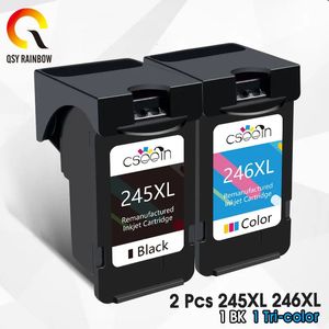 QSYRAINBOW para PG 245 246 XL Cartuchos de tinta Remanufacturado Pixma IP2820 MX492 490 MG2420 2520 2920 TS202 302 3120 Impresora 240420