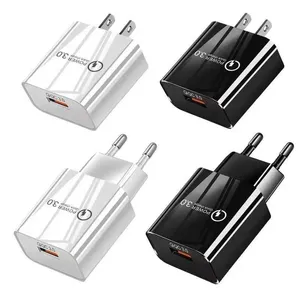 Qualcomm 3.0 Charge Rapide Charge Rapide US Plug EU Plug Chargeur Mural 5V/3A 9V/2A 12V/1.6A Adaptateur pour iPhone pour Samsung LG Huawei 100pcs/up
