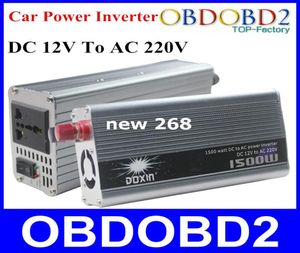 Calidad DOXIN 1500 W adaptador/inversor de corriente para coche puerto USB cargador de 1500 vatios hogar DC 12 V a AC 220 V convertidor de voltaje 2159142