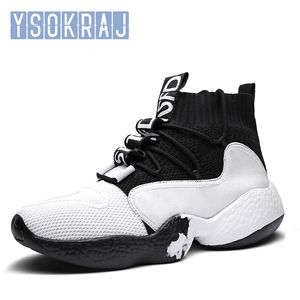 Vestido de calidad Zapatillas altas Zapatillas de baloncesto de moda para deportes al aire libre Botas de tobillo Hombres Tamaño cómodo 39-48 23092 29 Comtable