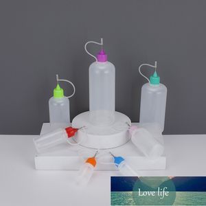 Fashion de qualité 100pcs Bouteille de pointe à aiguille vide facile à remplir E. Juice Plastic Bottle Wholesale