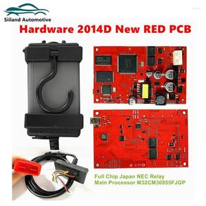 Chips complètes de qualité M32C DICE 2024A Jusqu'à 2024 Tool de diagnostic automobile Pro 2014d avec Scanner OBD2 de PCB rouge