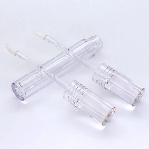 Tubes de brillant à lèvres de qualité Tubes de brillant à lèvres vides 5ML Tubes de brillant à lèvres transparents ronds avec baguette vide Tube de glaçure pour les lèvres en gros