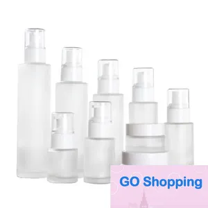 Quatily 20 ml 30 ml 40 ml 60 ml 80 ml 100 ml 120 ml flacons vaporisateurs de parfum liquide DBC vente en gros bouteille cosmétique en verre dépoli bouteille à pompe rechargeable