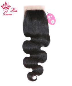 Productos de cabello queen Part Free Body Wave Silk Base Closure 100% Brasilian Human Hair5390532