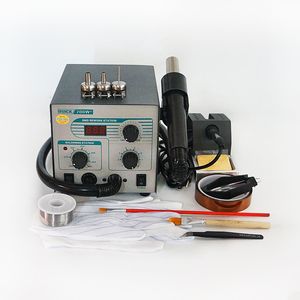 QUICK 706W+ Soldering Iron Hot Air Soldering Station DIY Digital Rework Station Phone Repair BGA Soldering Station Repair Kit