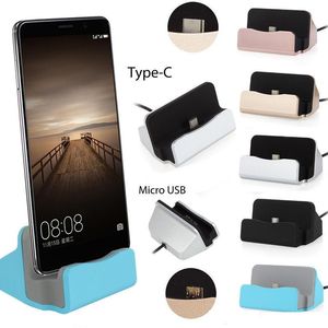 Type C Micro Dosting Stand Station Cradle Charging Dock Charger pour Samsung Galaxy S6 S7 S20 S22 S23 HTC Android Phone avec boîte