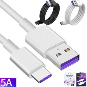 Charge rapide Type c USB 3.1 5A Micro câbles Pour Samsung S8 S9 S10 S20 Xiaomi Huawei Andriod téléphone avec Box