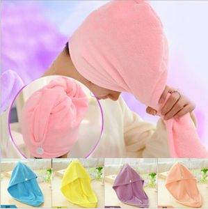 Quick Magic Dryer Microfiber Hair Secado rápido Toalla Wrap Turban Bath SPA Hat Cap dhl envío gratis