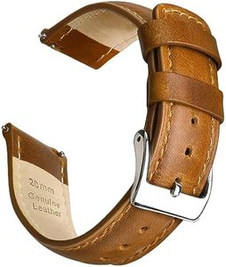 Bracelet de montre en cuir véritable à dégagement rapide 18 mm 20 mm 21 mm 22 mm 23 mm 24 mm pour Samsung Galaxy Watch 6 Band Classic 43 mm 47 mm 40 mm 44 mm Bracelet de montre en cuir