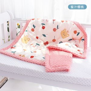 Quilts AB Side Born Climatisation Confort Housse de couette Minky Dot Tissu Réconfortant Quatre Saisons Enfants Lit Literie 221118