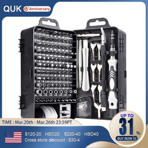 QUK – jeu de tournevis de précision, Mini écrous à vis magnétiques Phillips hexagonaux Torx, Kit d'outils de réparation ménagers multifonctions