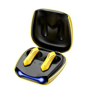 R05 TWS écouteurs intra-auriculaires de jeu Bluetooth Bumblebee jaune casque de jeu lumière LED contrôle tactile écouteurs sans fil écouteurs R05 Wireless Ecouteurs
