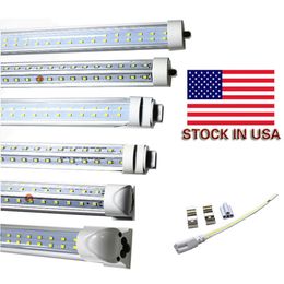 Tubos LED de 8 pies R17D HO Luces de tubo LED giratorias de un solo pin G13 Luces LED FA8 SMD2835 de 8 pies AC 85-265V fluorescentes t8 accesorios de iluminación para tiendas Taller de almacén en forma de V