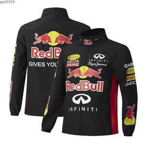 R1d1 2023 Vestes pour hommes F1 Racing Suitmen's Academy Style Manteau d'hiver Vache rouge Veste Moto Cyclisme 92 Noir
