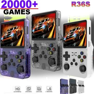 Consola de juego de mano R36S 3.5 pulgadas IPS Screen 20000 Classic Retro Games Consols Sistema Linux Pocket Pocket Juego de videojuego 240131