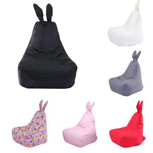 Funda para silla con forma de conejo, funda para sofá sin relleno, organizador de juguetes de peluche con animales de peluche cómodos para niños 240116