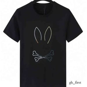 Lapin T-shirt Marque Hommes T-shirts Crâne Lapin Motif Top Coton O-cou À Manches Courtes T-shirt Imprimé Fantôme Lapin Polo Été Hommes Tee 981