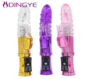 Vibrateurs de lapin 12 vitesses étanche G Spot Rotation vibrateur stimulateur clitoridien Vibration gode produit de sexe adulte jouet sexuel Y189087330184