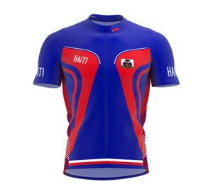 Vestes de course 2021 Haïti Summer Cycling Jersey Team Hommes Vélo Route Montagne Course Tops Équitation Vêtements De Vélo Vêtements