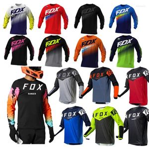 Vestes de course Maillot de cyclisme de motocross à manches longues pour hommes RANGER Fox Downhill VTT Chemises VTT Offroad DH Vêtements de moto