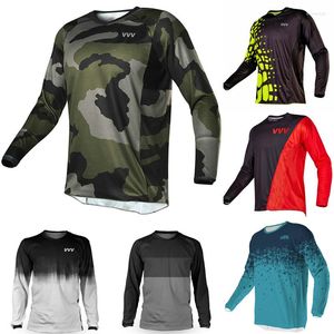 Chaquetas de carreras Pro Team Motocross Jersey Camisa de bicicleta Ciclismo Manga larga MTB Bike Downhill Wear Camiseta MX Ropa Road Ride Mountain