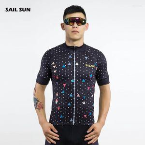 Racing Vestes SAIL SUN Hommes Respirant Vélo Jersey Vélo À Manches Courtes Vêtements Vélo Tops Sportwear Chemises Taille S-XXXL