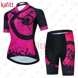 Ensembles de course KafiQuick Dry Cycling Wear 2023 Sweat-shirt pour femme Shorts Set Summer Outdoor Ladies Mountain Bike