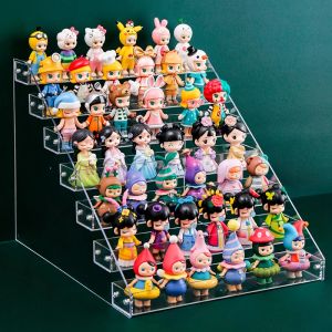 Racks Blind Box Afficher Stand Transparent Carthtop Doll Storage Cabinet Anime Anime Figurine Rack Rack Toy Display Armoire